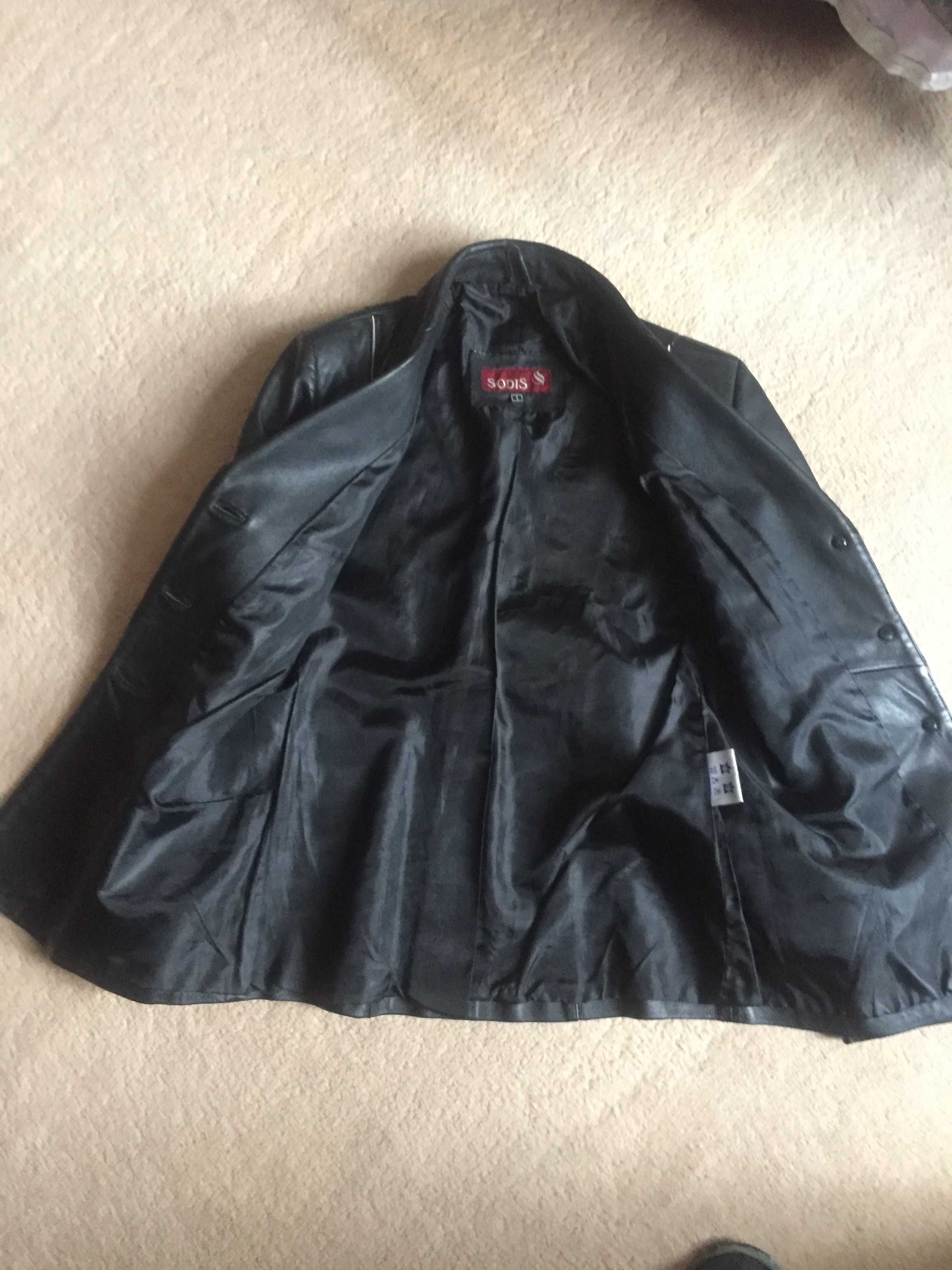 Женский кожаный пиджак р. 46 (L), производство Южная Корея