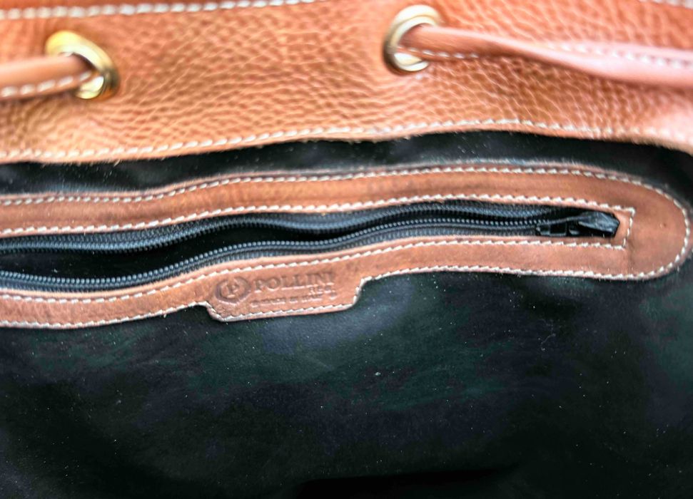 POLLINI Superb Sac UmarTip Postas Vintage Piele Original Italia