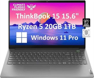 НОВ! Lenovo ThinkBook 15.6 FHD Ryzen 5 20RAM 1TB SSD Гаранция!