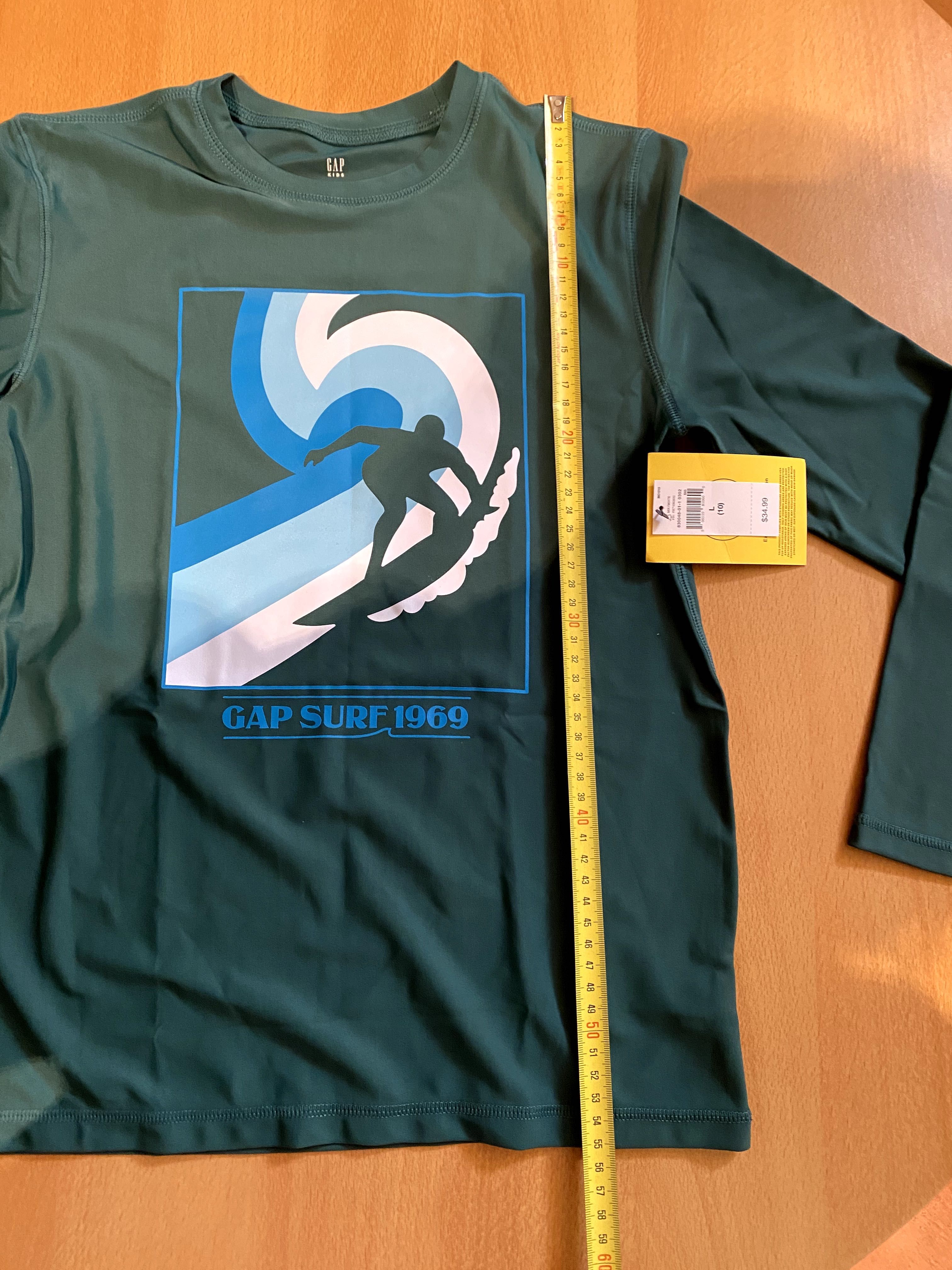 Бански, блуза за плаж, предпазна блуза за слънце GAP, 10 г.