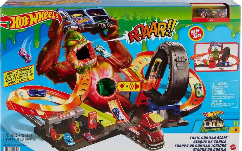 Трек атака бешеной гариллы Hot Wheels City