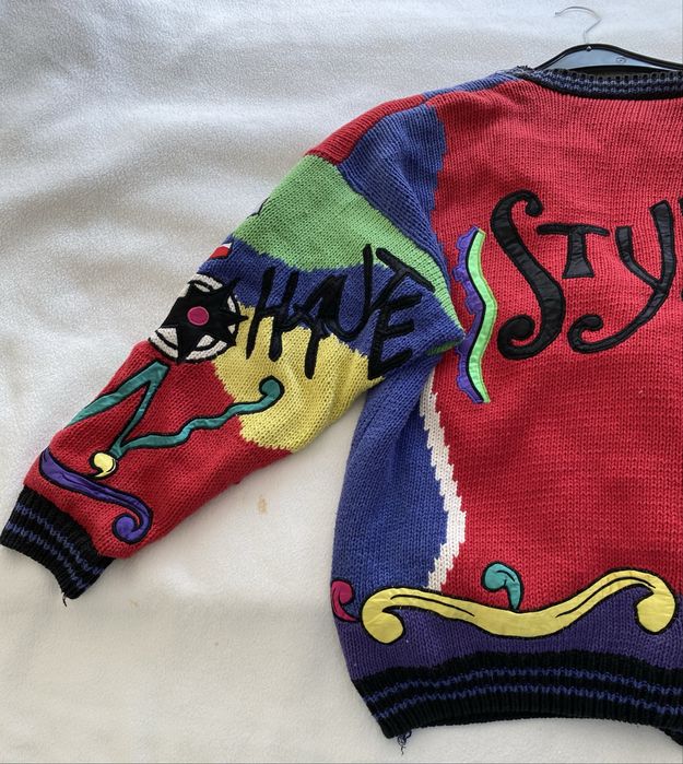 Произведение на изкуството! Pinup Плетено яке с подплата от Флорида.