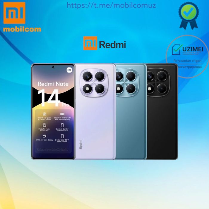Новый Redmi Note 14 pro  8/256Gb  +IMEI готово +Гарантия +Доставка