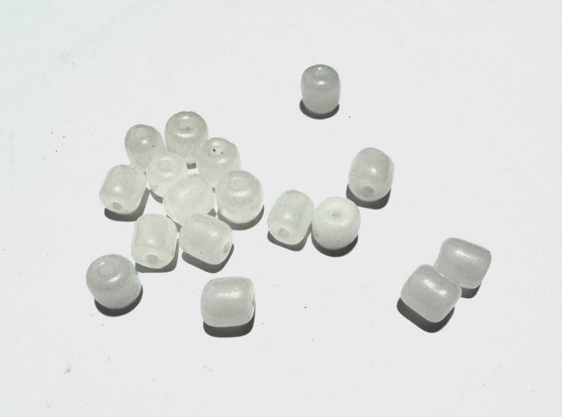 Margele din sticla Ceha, 5mm, alb perlat, pentru bijuterii/decoratiuni