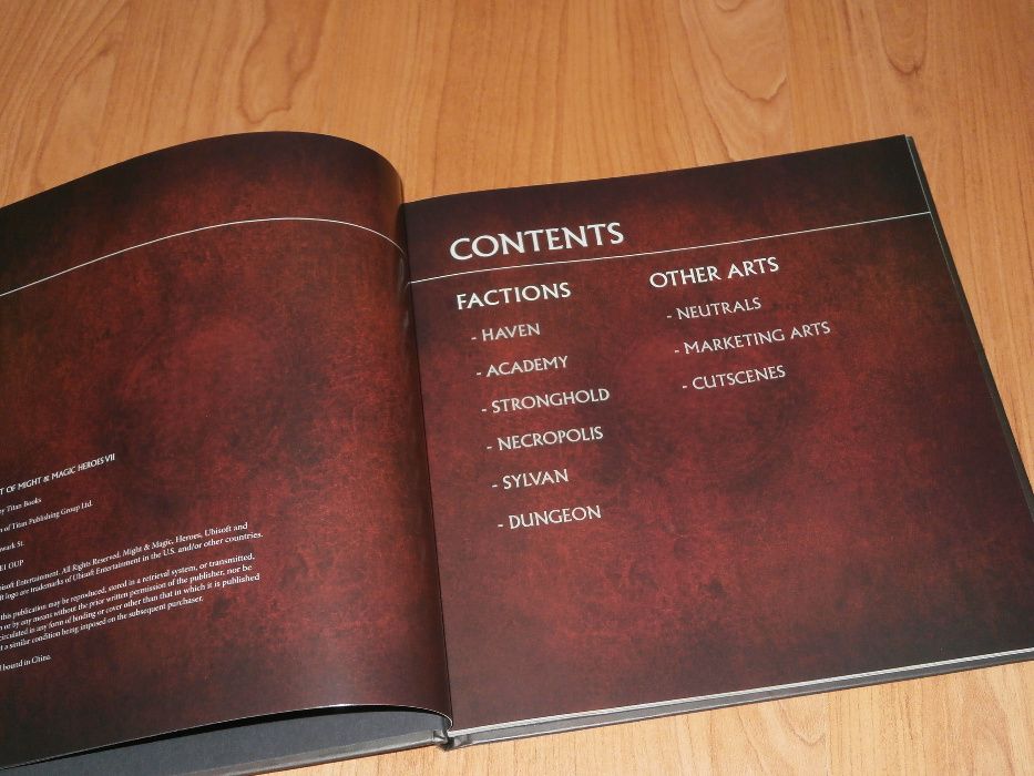 Artbook - The Art of Heroes of Might & Magic VII , nou , de colectie