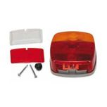 Универсален квадратен стоп за ремарке 12V / Червено + жълто