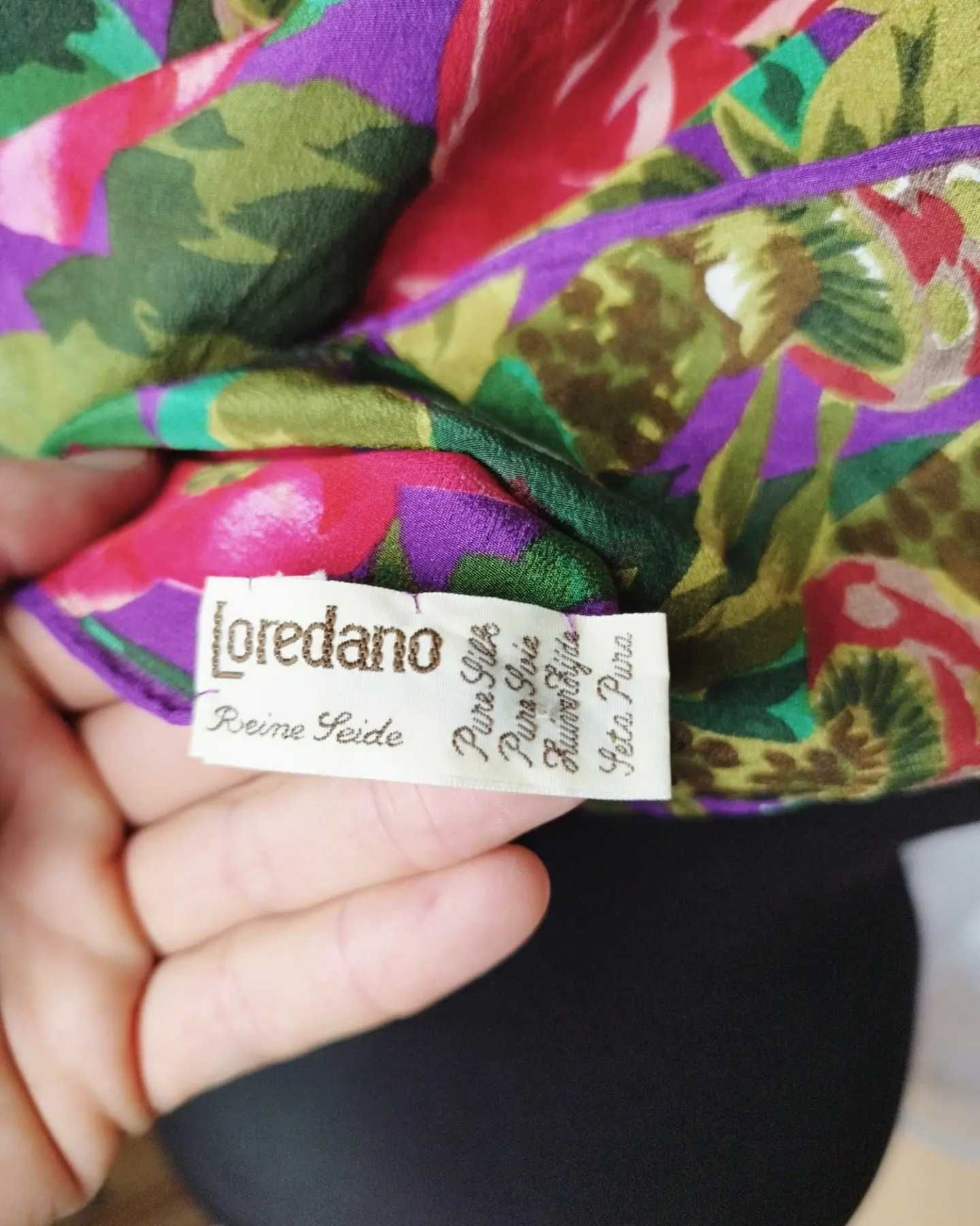 Mătase naturală -Loredano -Eșarfă vintage multicolor
