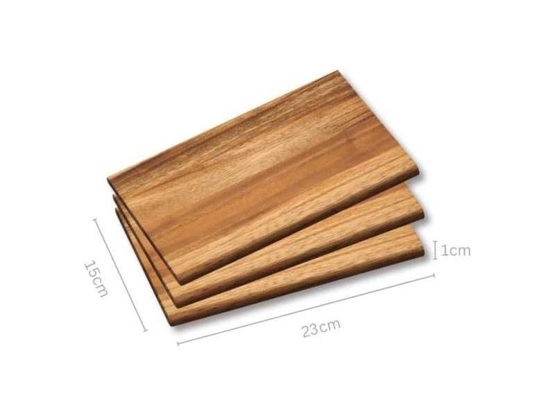 3 Броя Комплект Дървени Дъски за Сервиране и Закуска Kesper 28403