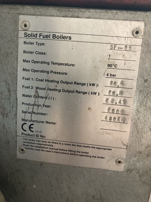 Продавам котел solid sf-05