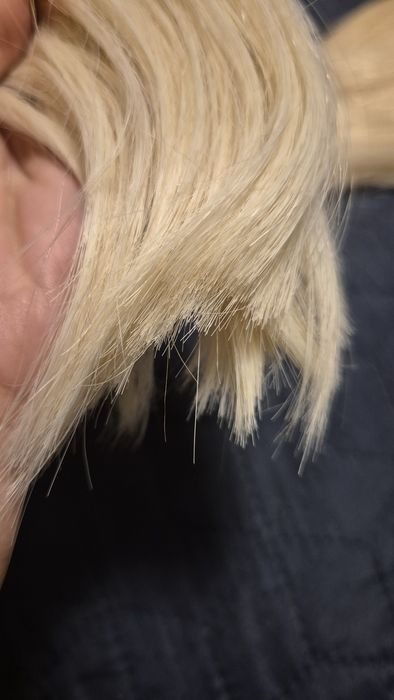 Естествена коса -на треса и на плитка