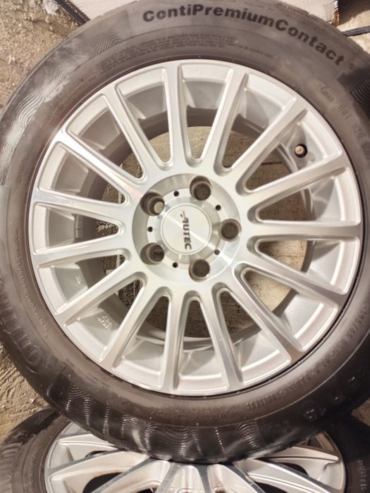 Jante aliaj 15"  5x100(vw, audi a1,a3 chrysler,seat, skoda) +anvelope