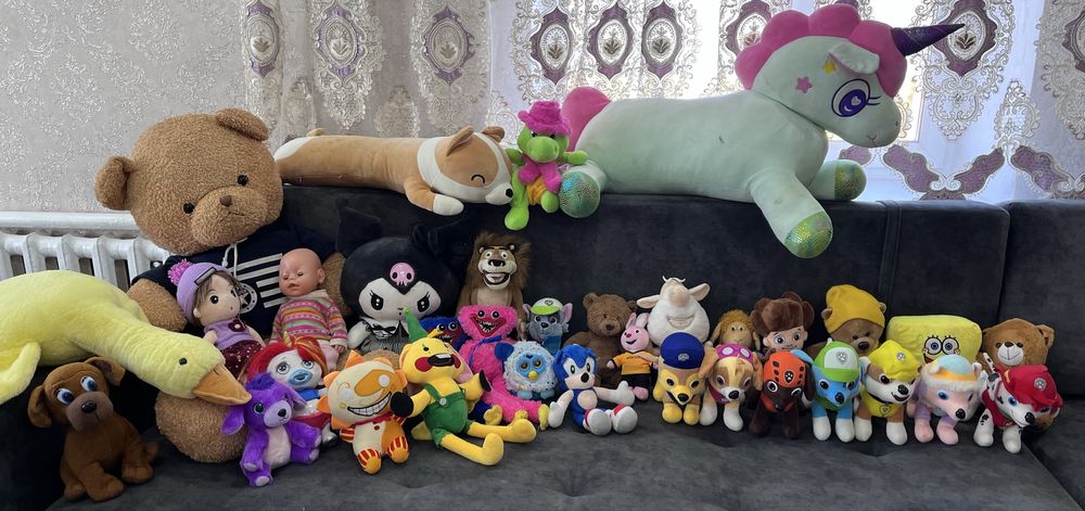 Мягкие игрушки от 1000 тенге и выше