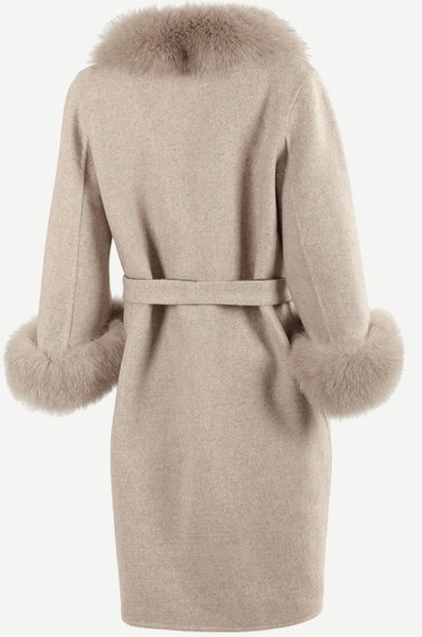 Палто от алпака и лисица