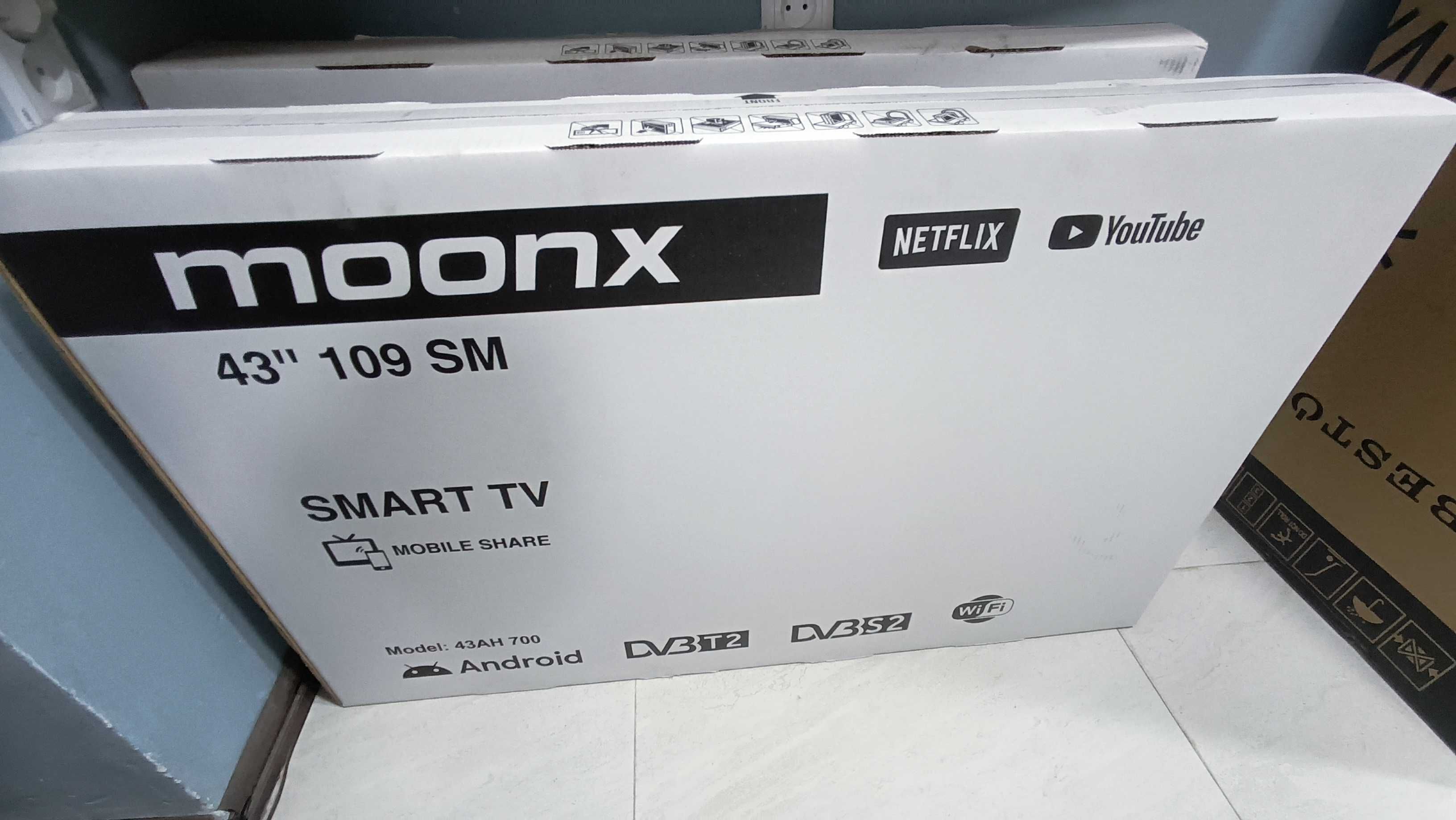Телевизор MoonX 43"/Smart/Full HD/Android/Доставка + Гарантия