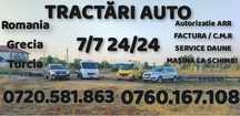 Tractari auto / Platforma auto / Asistenta rutiera / Transport  Auto