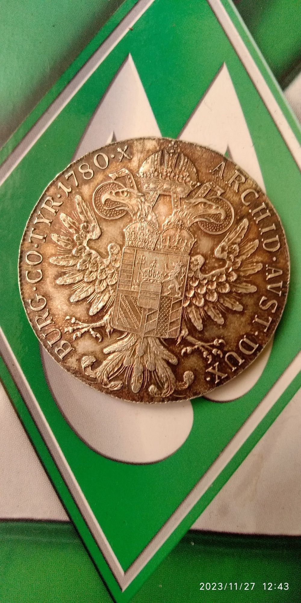 Thaler 1780 SF Maria Theresa (argint 28 gr )