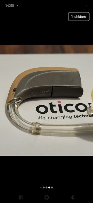 Aparat auditiv Bernafon Oticon Power Plus BTE Nevara + cutie + oliva