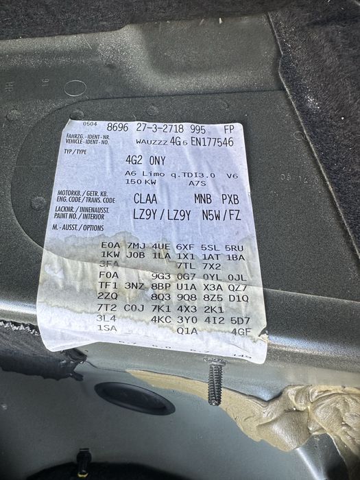 Dezmembrez audi a6 c7 2013 quattro 3.0d automat