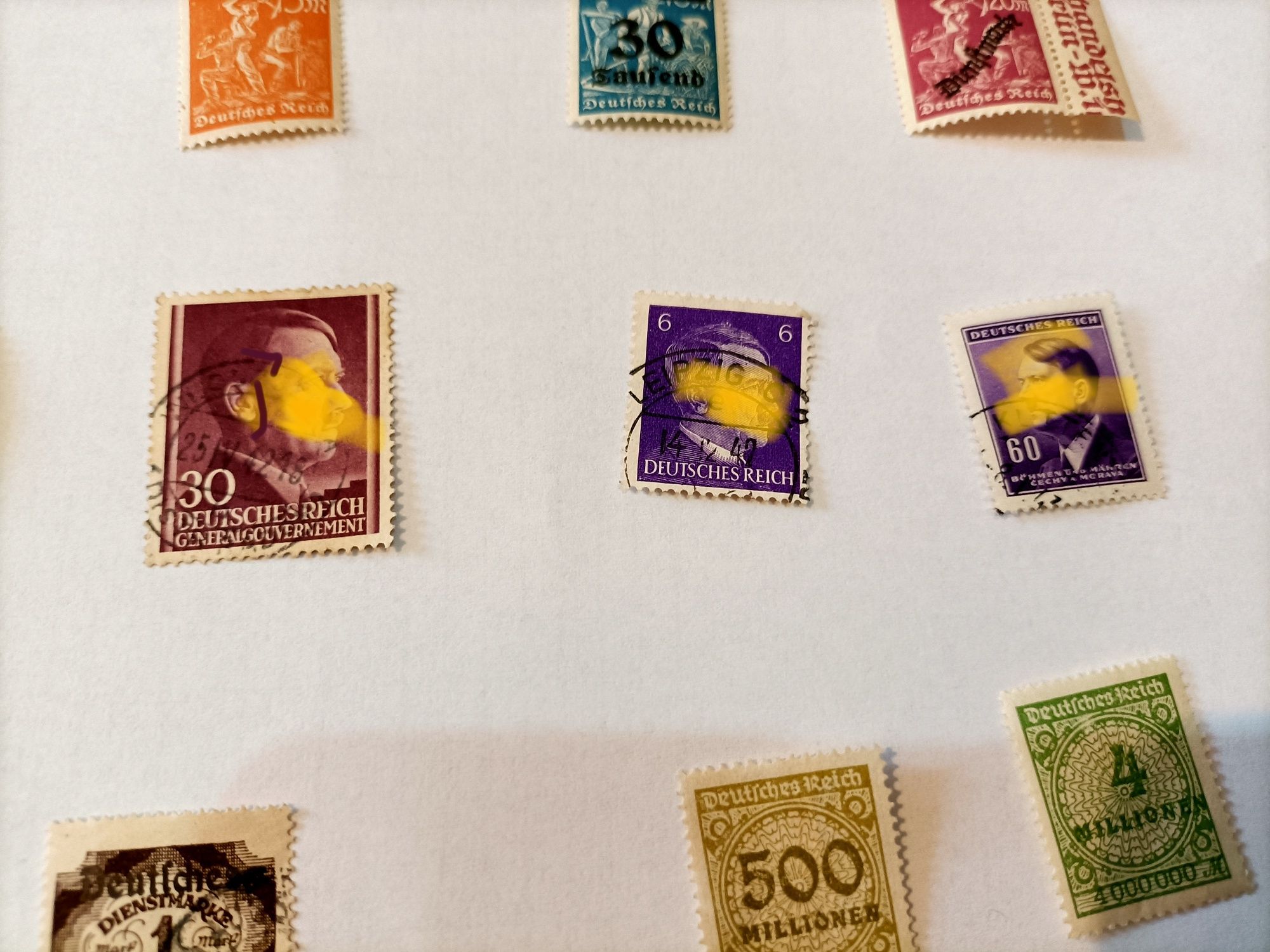 Lot de timbre germane perioada dintre WW1 si WW2