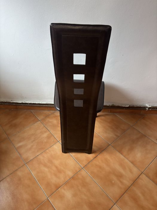 Scaune set 6 Buc de piele utilizate