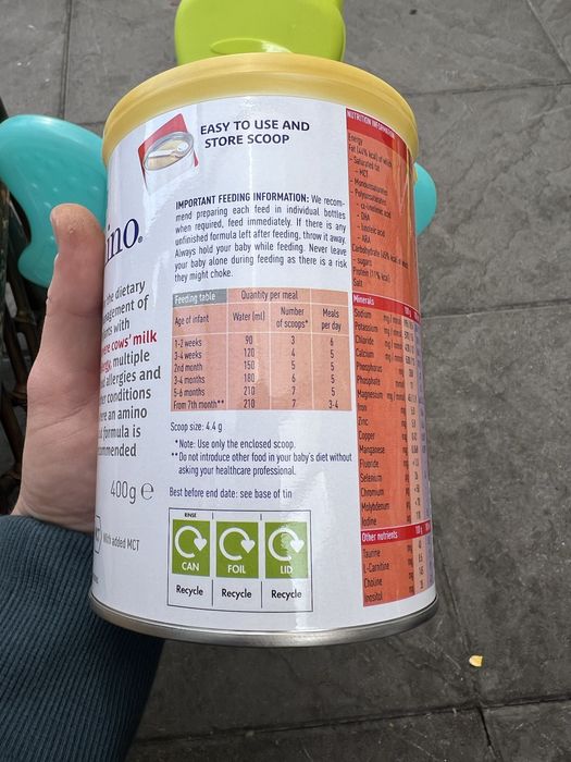 Alfamino SMA formula dietetica. 6 bucati