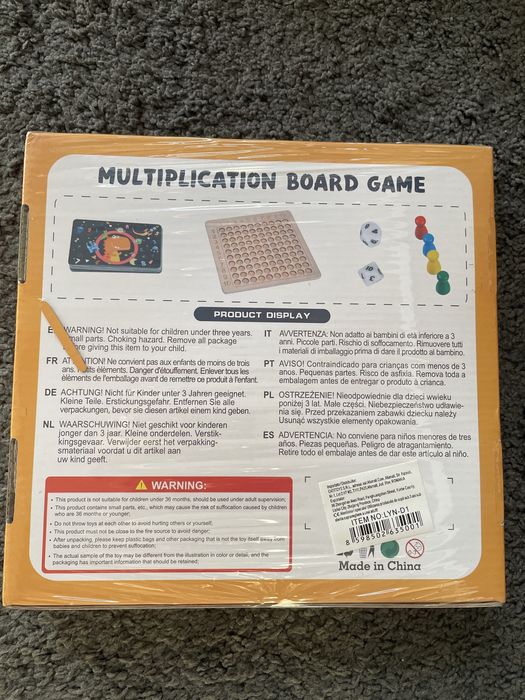 Joc Tabla inmultirii -Multiplication board game