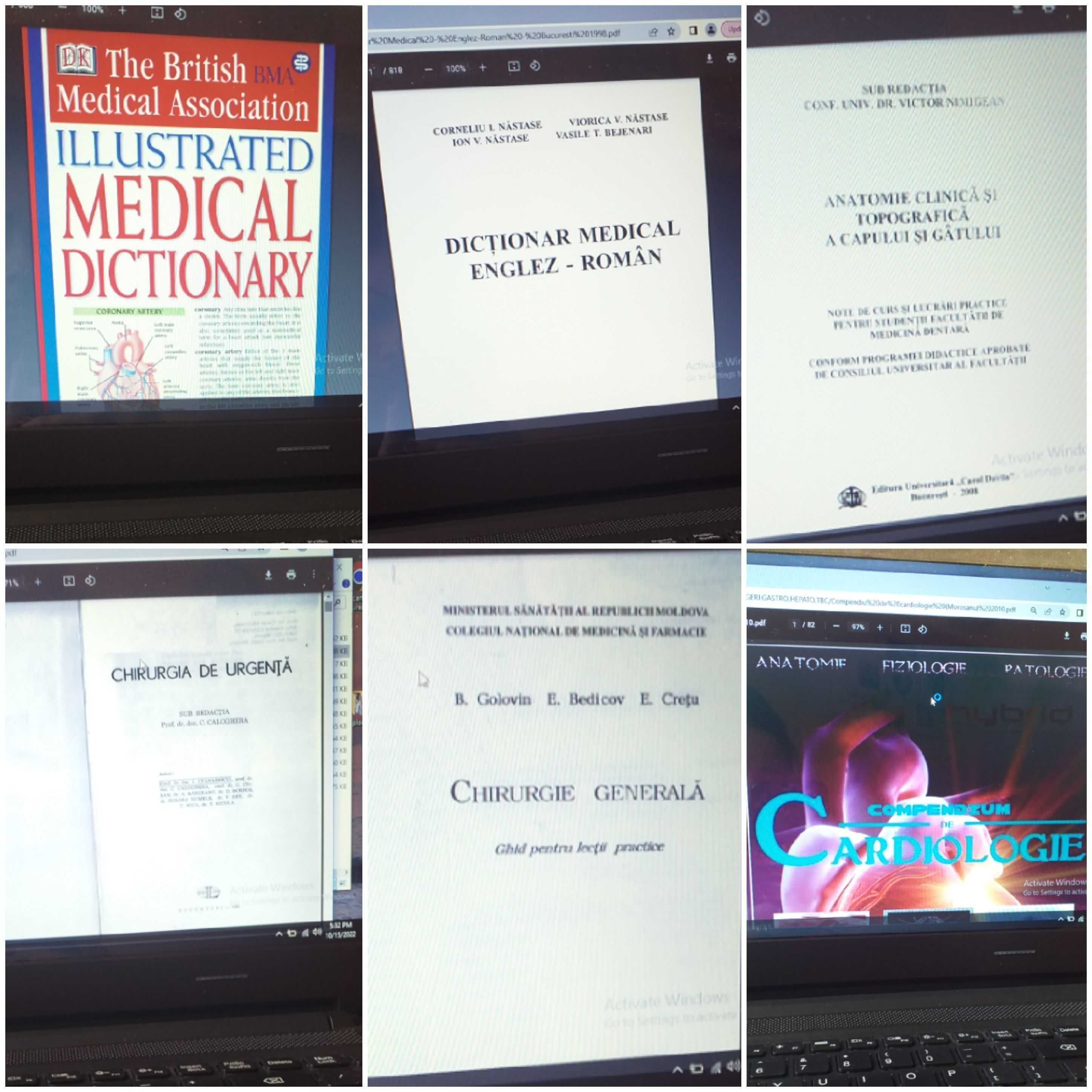 Cursuri ,atlasee si carti de medicina si pentru asistenți medicali