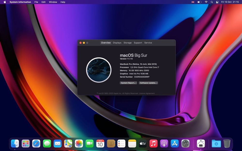 MacBook Pro Retina 15” (A1398) – 16GB RAM, 500GB SSD