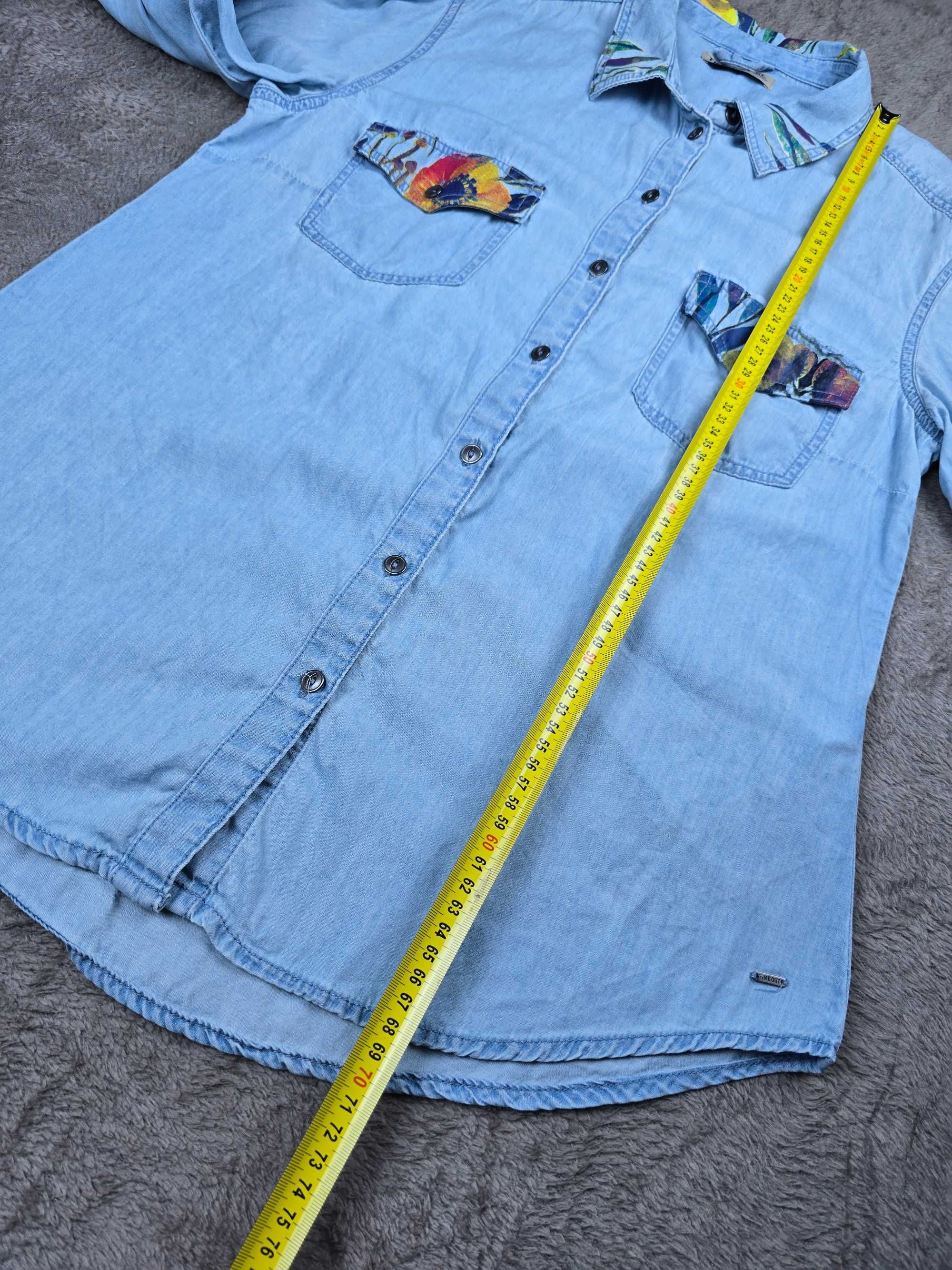 Cămașă denim cu mânecă, light denim TIMEOUT - mărime XL