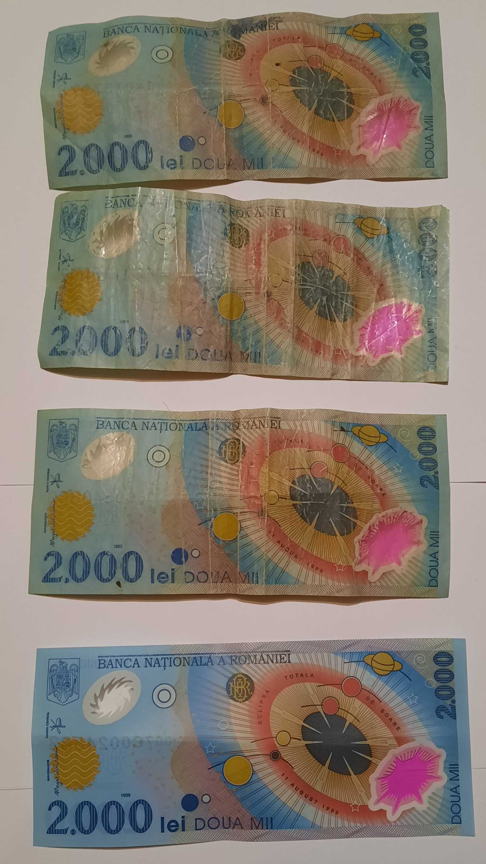 Vând o bancnotă de 2000 de lei eclipsa