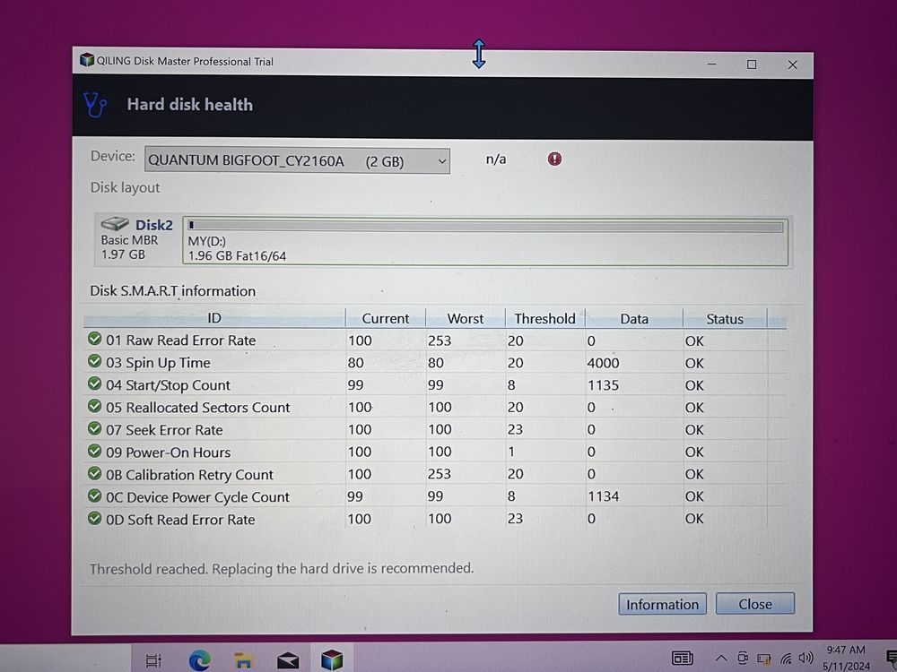 HDD Quantum Bigfoot 5.25” - de colectie