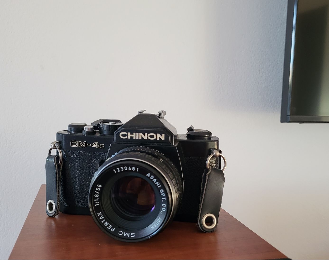 Chinon CM-4S cu Pentax 1:1.8/55