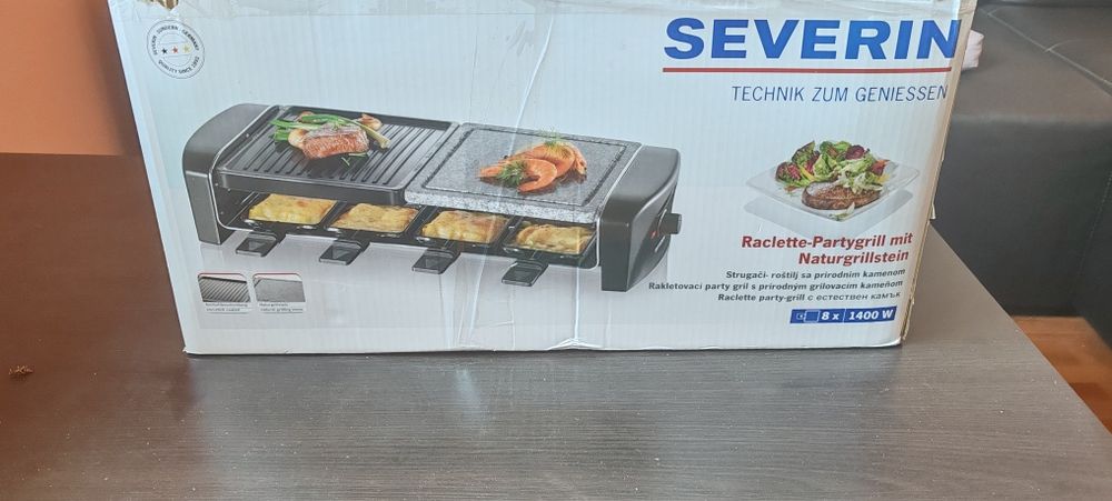 grătar electric raclette cu piatra naturala