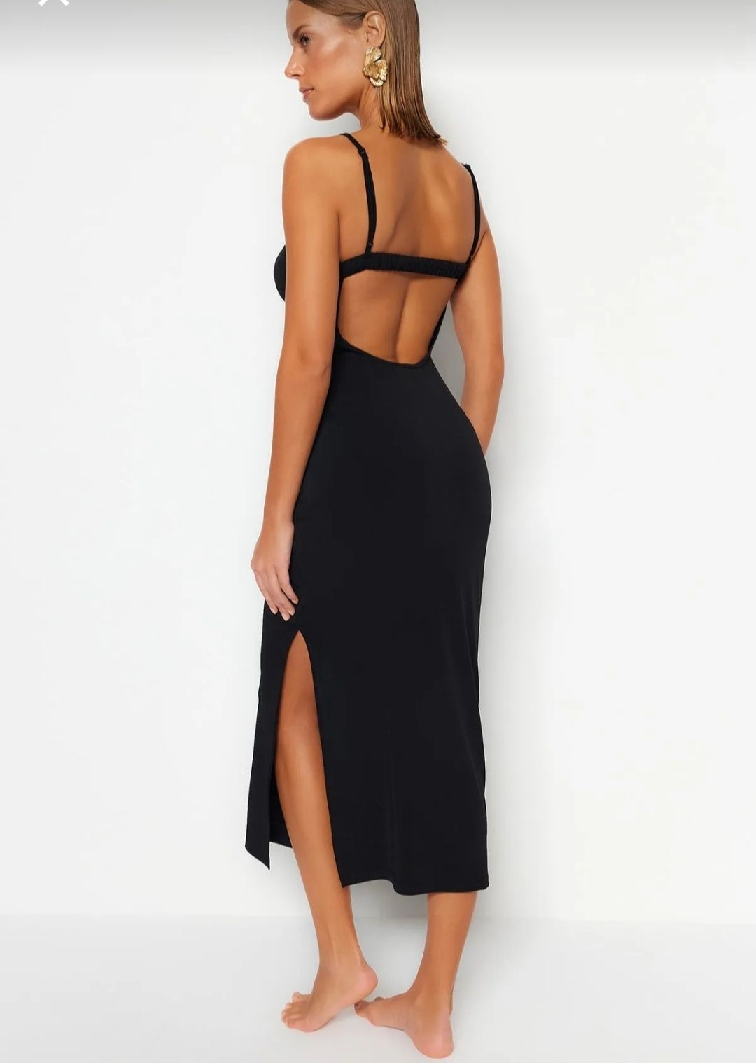 Rochie midi cu spatele gol S