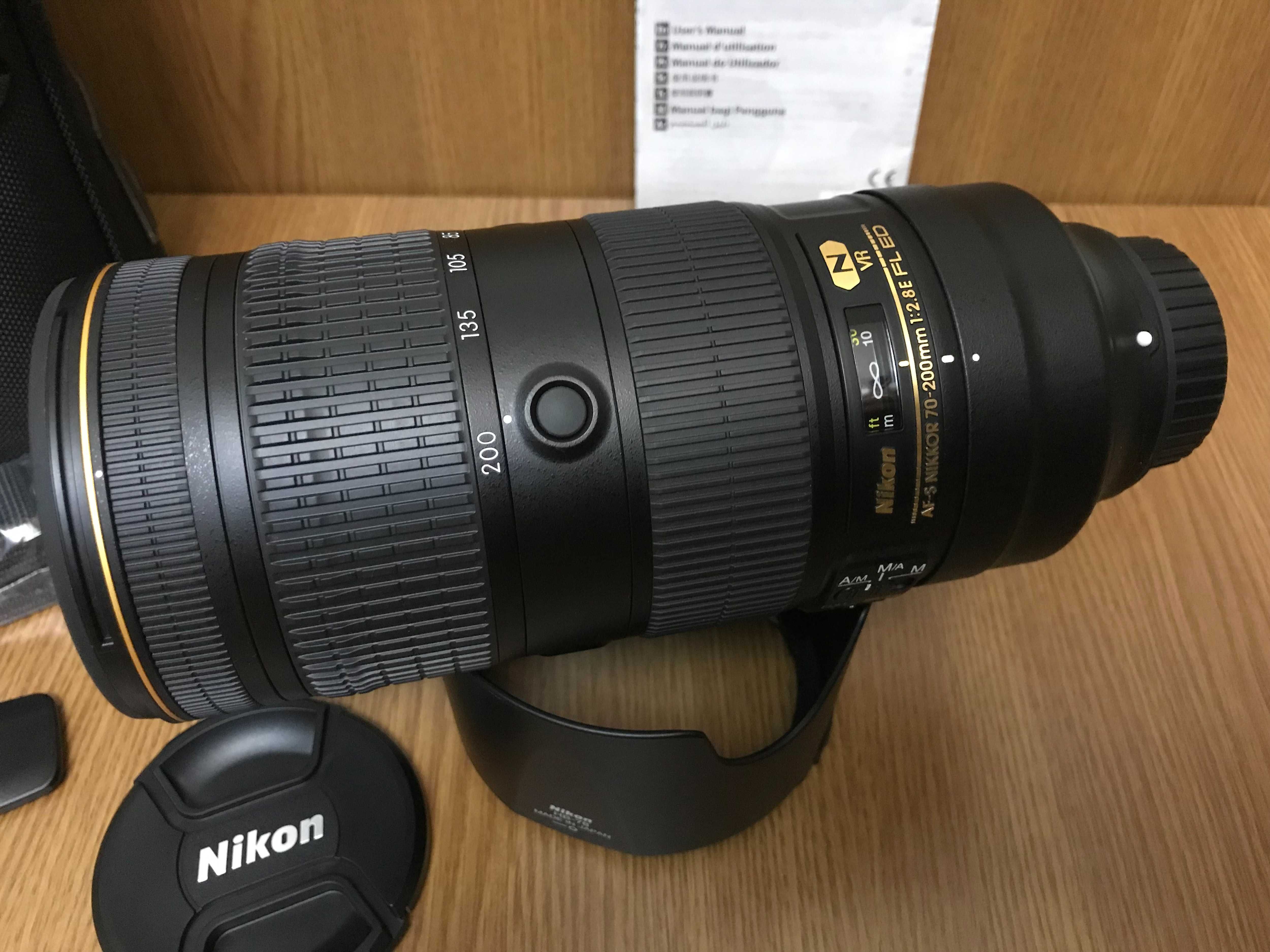 Nikon 70-200mm Obiectiv Foto DSLR F2.8 AF-S E FL ED VR