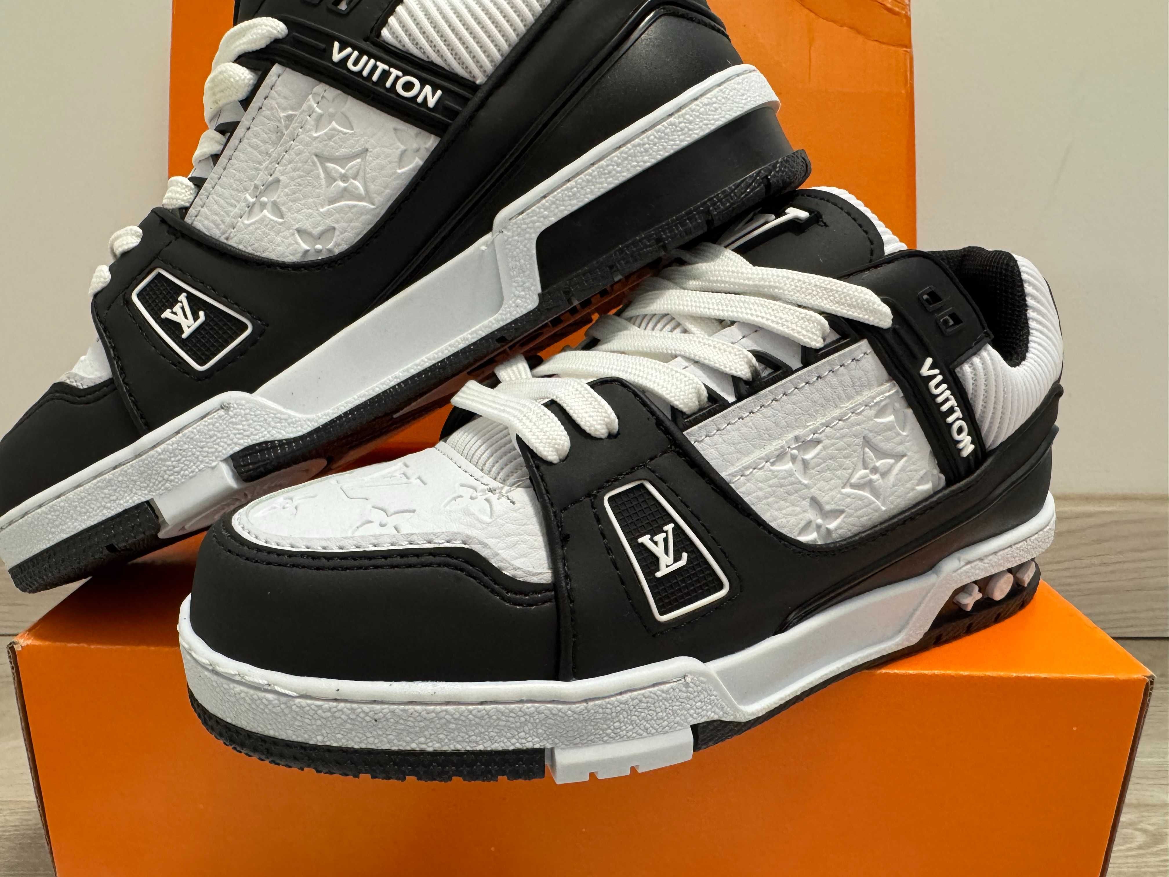 Adidasi Louis Vuitton Trainer Sneaker Black-White Produs Nou-Full Box