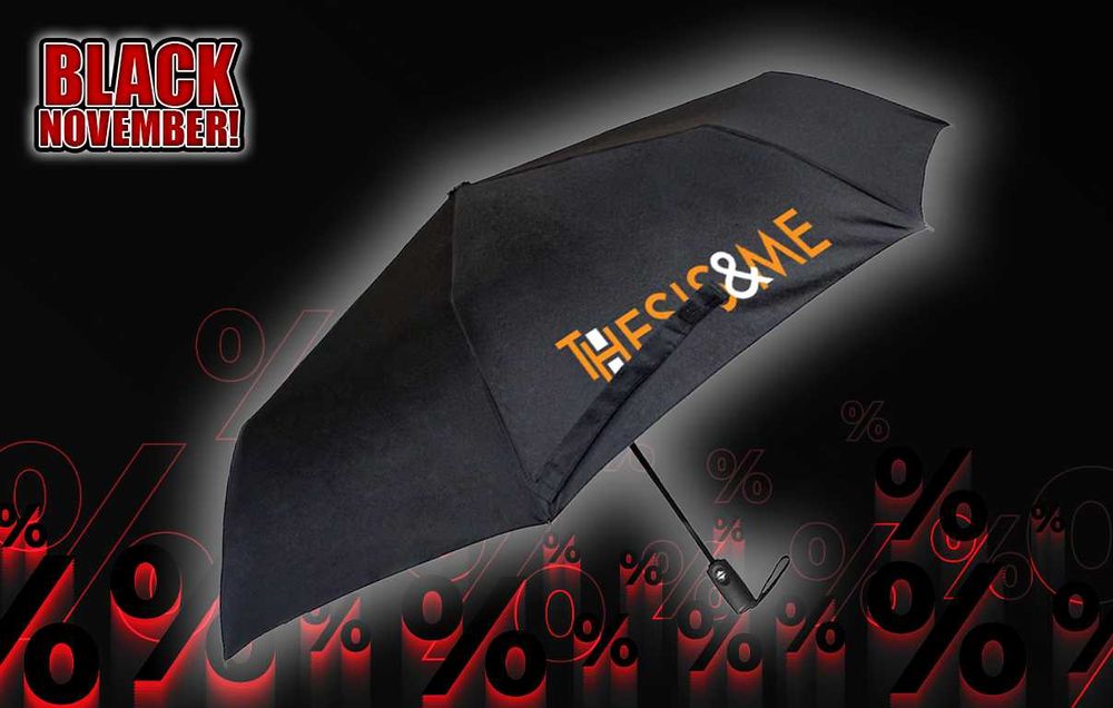 Автоматичен сгъваем чадър - ЧЕРЕН МЕСЕЦ