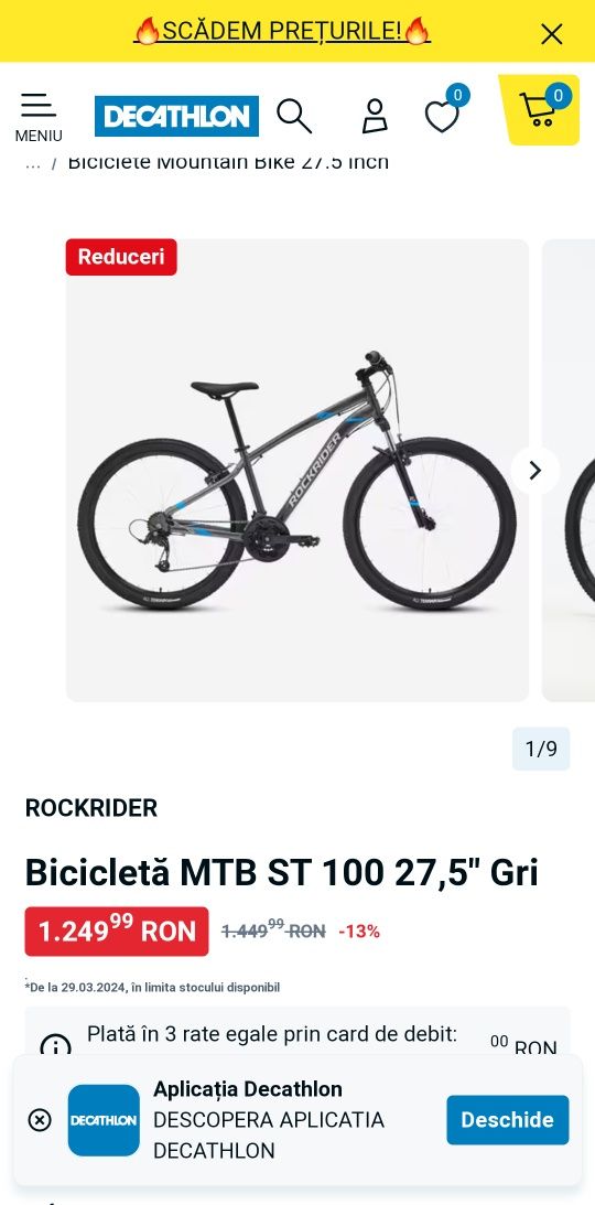 Bicicleta ROCKRIDER  ST100