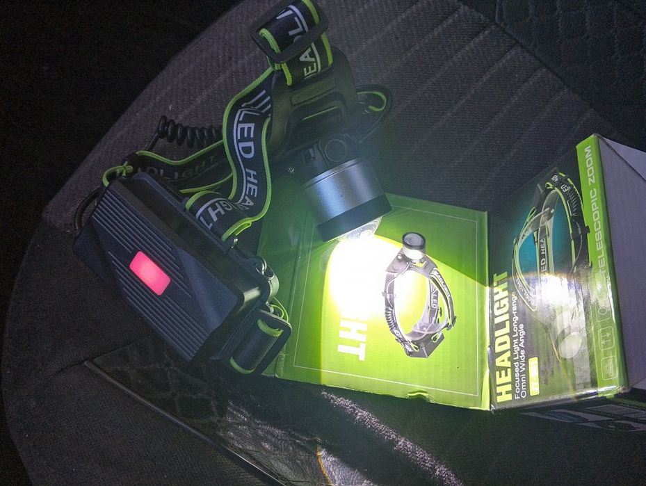 Фонарик налобный, высокого качества