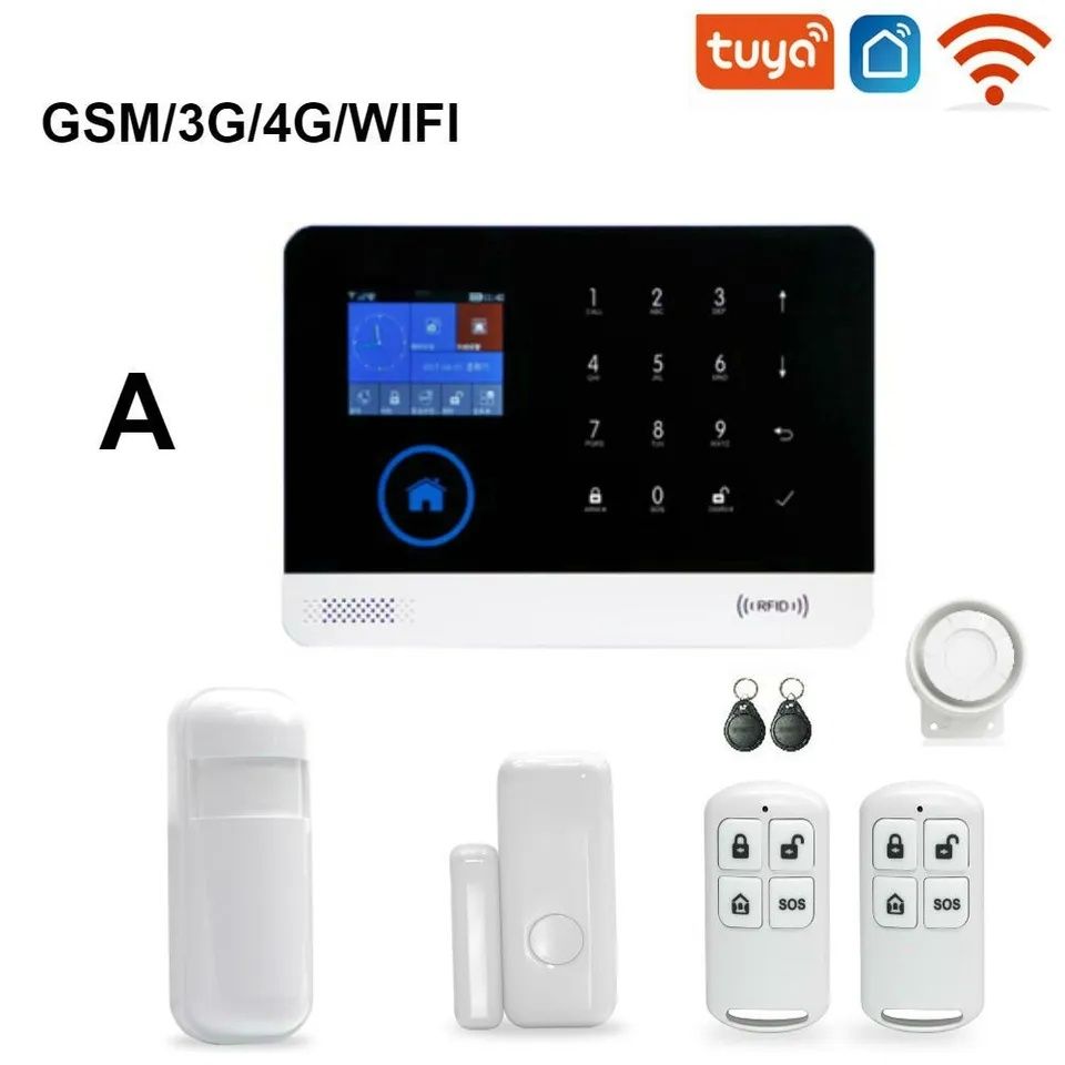 Беспроводная GSM WiFi охранная сигнализация,Wireless gsm alarm systems