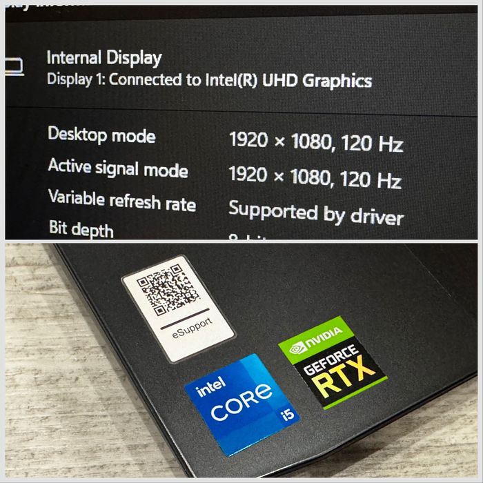 15.6 IPS 120hz /RTX 3050/i5 12450H / 16gb /512ssd / Legion