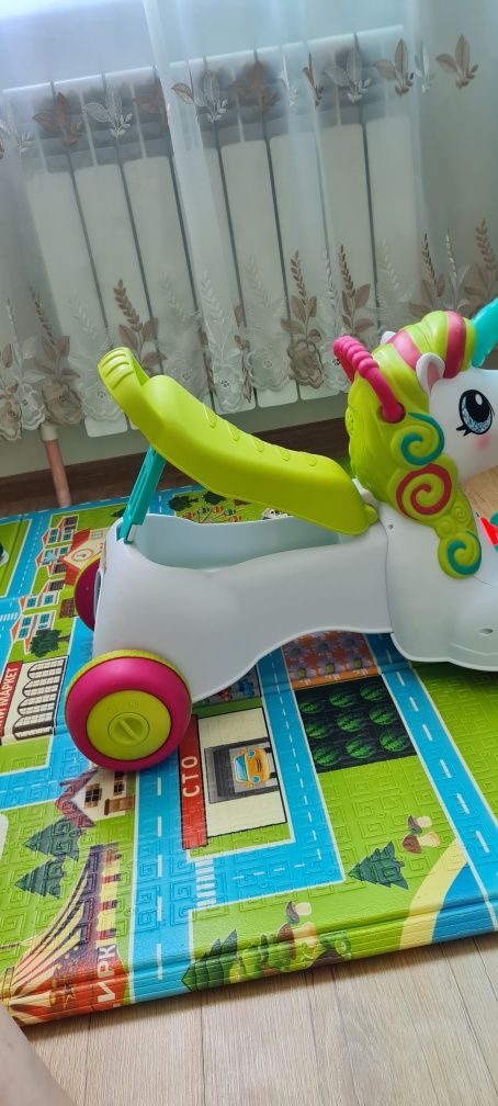 Развивающий единорог  (ходунок, талокар) 3в1.