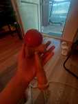KENDAMA Cu cerc Rosu