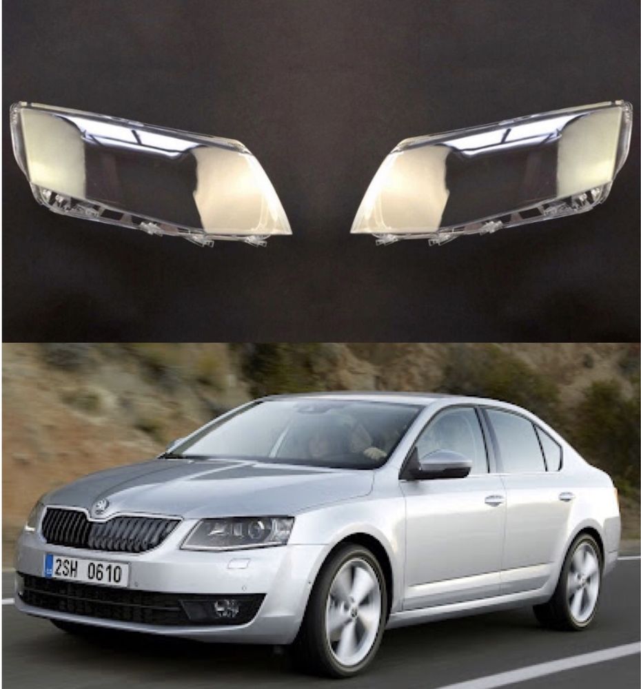 Skoda octavia 3 a7 капак фар стъкло капаци фарове крушки Шкода октавиа