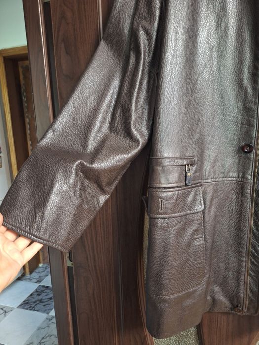 Haina piele bărbătească NOUĂ Spania