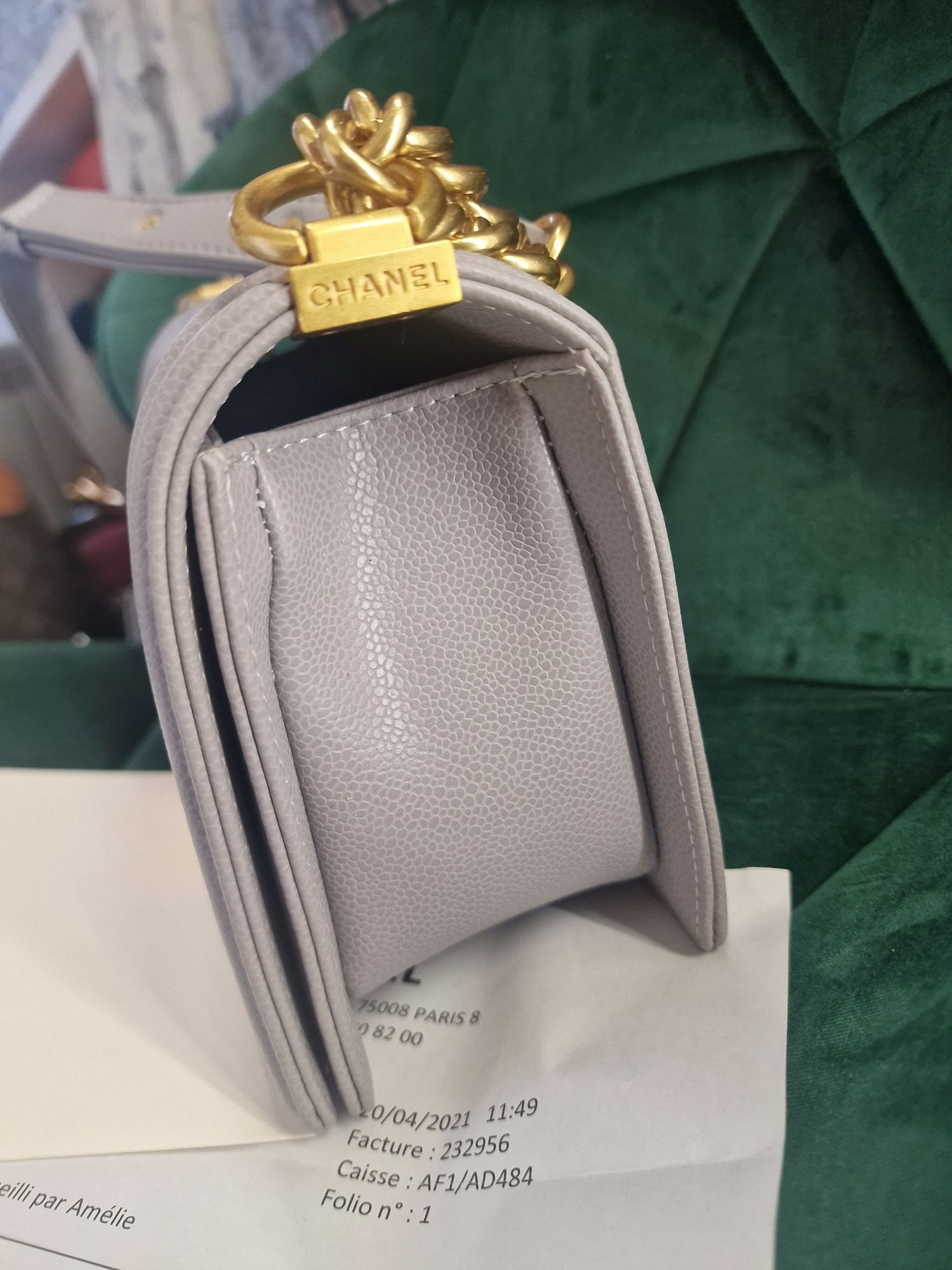 Chanel Boy Bag сива