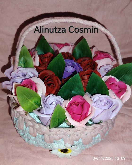 Buchet trandafiri sapun 39 trandafiri