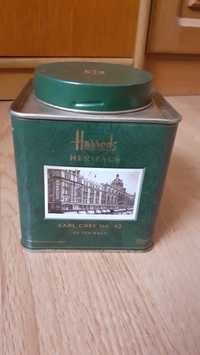 HARRODS - Cutie de ceai , de colecție- din tablă