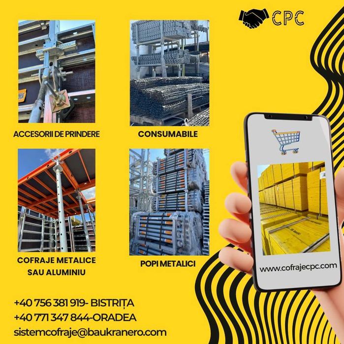 Panouri tip DOKA 21 mm distanțieri placa sârmă decofrol con tub Oradea