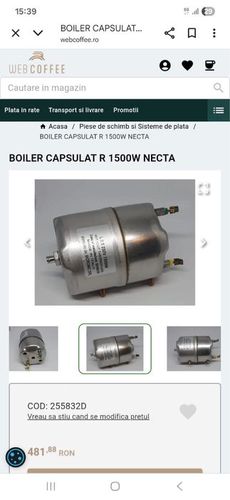 Boiler Necta Opera/ Concerto